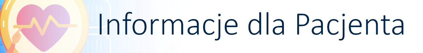 Informacje dla pacjenta - grafika dekoracyjna