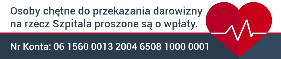 Informacja o numerze konta do wpłacania darowizn